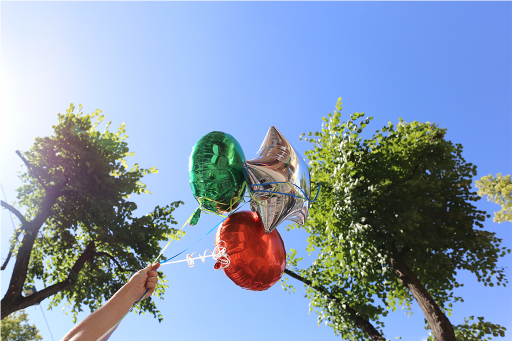 Folienballons mit Heliumfüllung